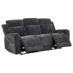 Kennett Chenille Sofa Recliner 3-Seater by Coaster Furniture - Image 2