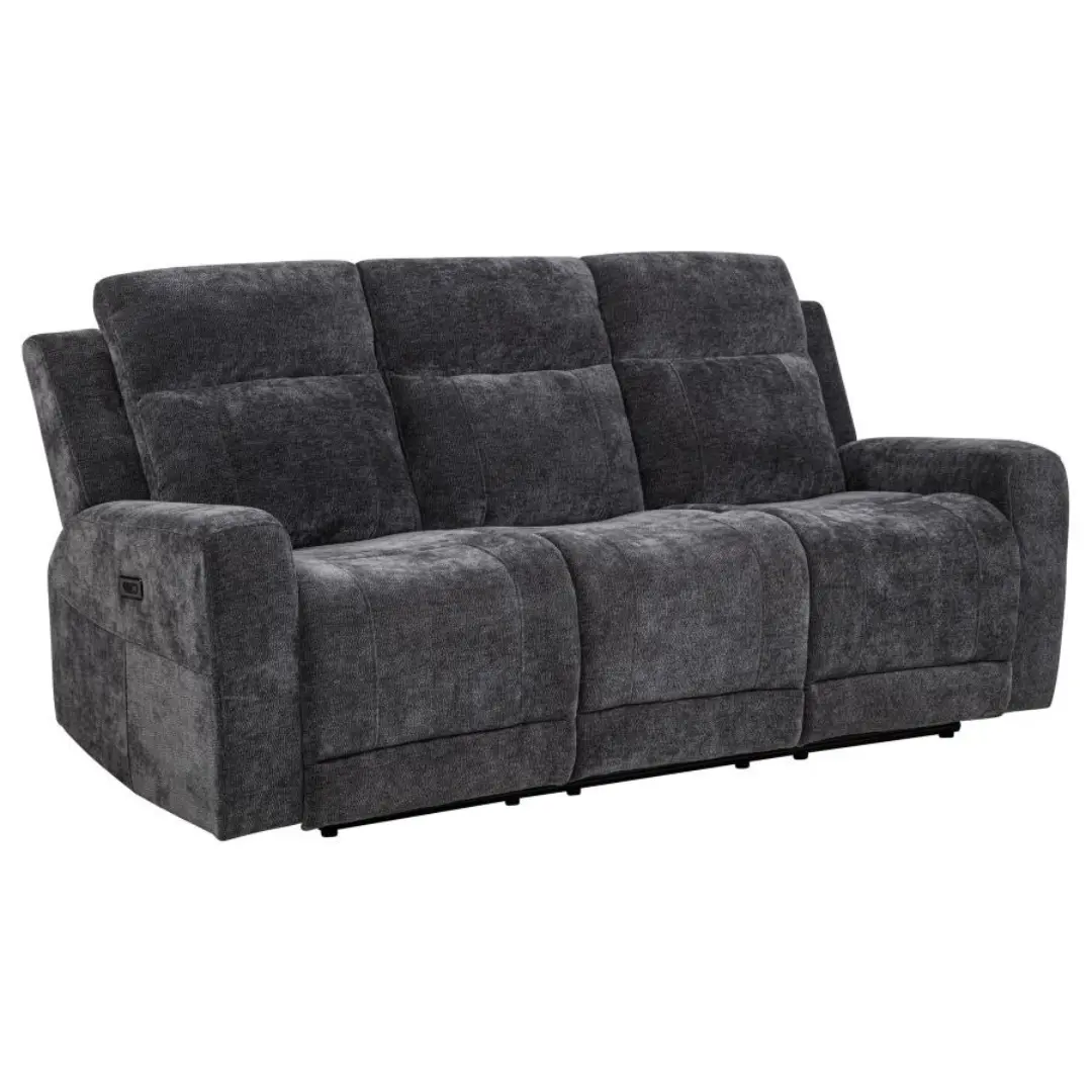 Kennett Chenille Sofa Recliner 3-Seater by Coaster Furniture | U-Trade Furniture Kennett Chenille Sofa Recliner 3-Seater by Coaster Furniture - Image 1