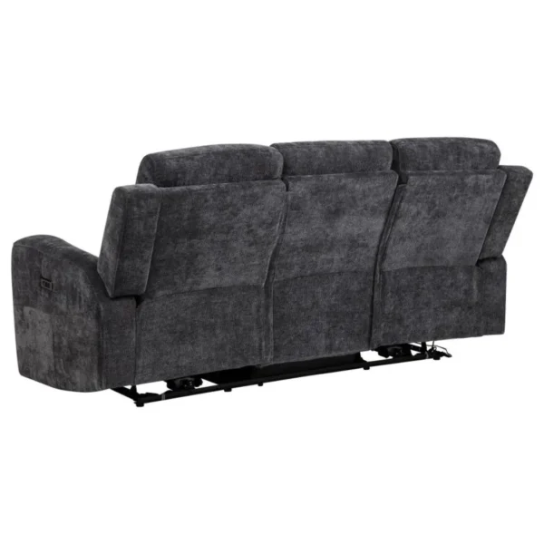 Kennett Chenille Sofa Recliner 3-Seater by Coaster Furniture - Image 3