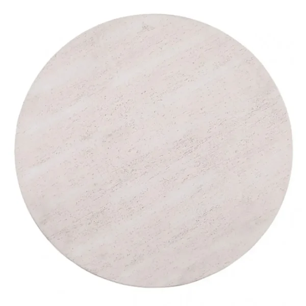 Balma Off-White Ceramic End Table by Furniture of America - Image 2