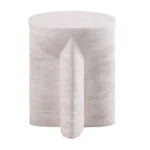 Balma Off-White Ceramic Side Table by Furniture of America - Image 2