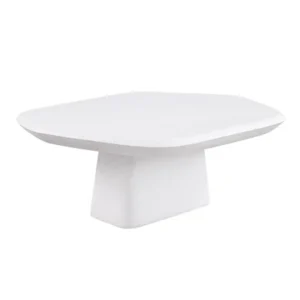 Amico White Ceramic Coffee Table by Furniture of America