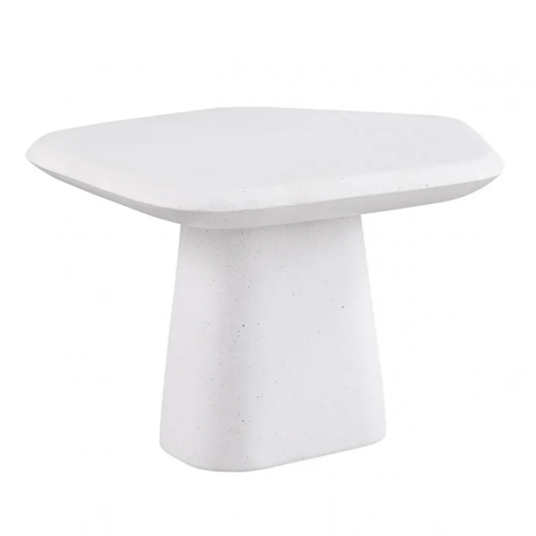 Amico White Ceramic Pedestal Coffee Table by Furniture of America | U-Trade Furniture Amico White Ceramic Pedestal Coffee Table by Furniture of America - Image 1
