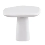 Amico White Ceramic Pedestal Coffee Table by Furniture of America - Image 2