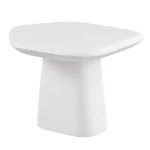 Amico White Ceramic Pedestal Coffee Table by Furniture of America - Image 3