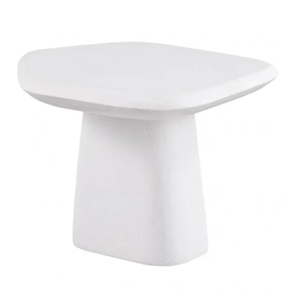 Amico White Ceramic Pedestal Coffee Table by Furniture of America - Image 3