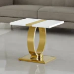 Horve White Oak End Table by Furniture of America