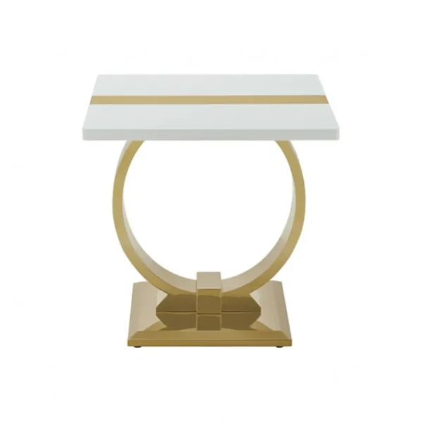 Horve White Oak End Table by Furniture of America - Image 2