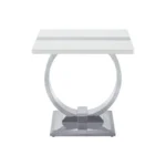 Horve White Oak End Table by Furniture of America - Image 4