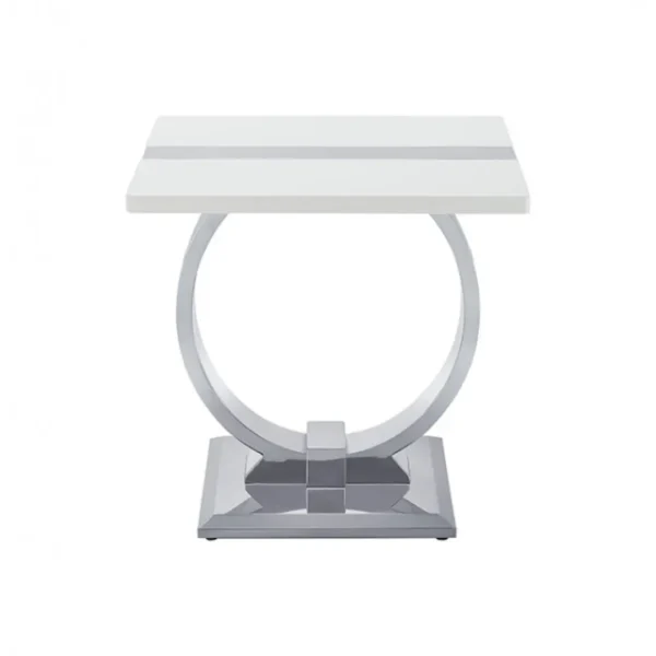 Horve White Oak End Table by Furniture of America - Image 4