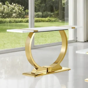 Horve White Sofa Table by Furniture of America