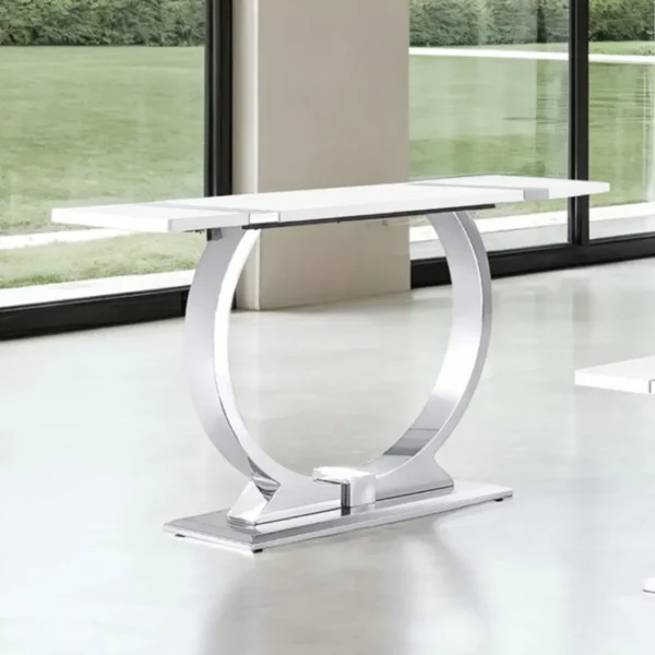 Horve White Sofa Table by Furniture of America - Image 3