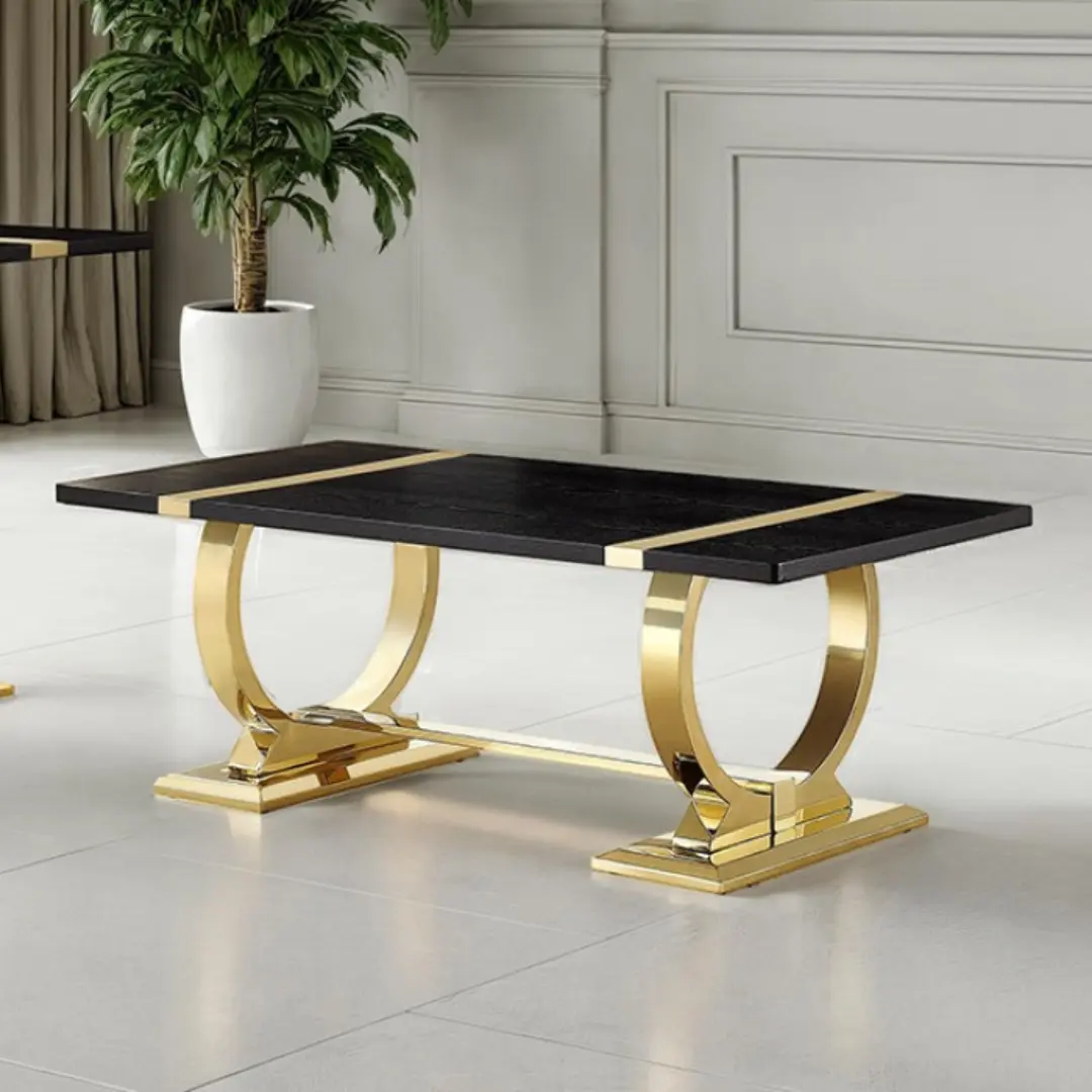 Horsham Black Rectangle Coffee Table by Furniture of America | U-Trade Furniture Horsham Black Rectangle Coffee Table by Furniture of America - Image 1