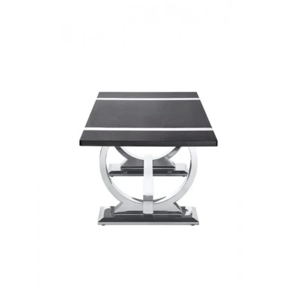 Horsham Black Rectangle Coffee Table by Furniture of America - Image 2