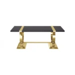 Horsham Black Rectangle Coffee Table by Furniture of America - Image 4