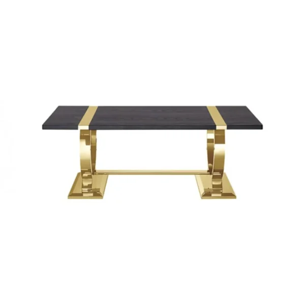 Horsham Black Rectangle Coffee Table by Furniture of America - Image 4