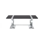Horsham Black Rectangle Coffee Table by Furniture of America - Image 8