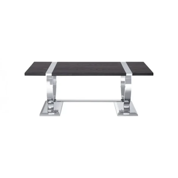 Horsham Black Rectangle Coffee Table by Furniture of America - Image 8