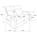 Hamilton Fabric Recliner Sofa Set by Coaster Furniture - Image 11