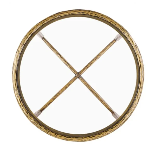 Talva Round Glass End Table by Furniture of America - Image 2