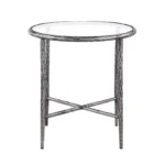 Talva Round Glass End Table by Furniture of America - Image 4