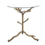 Sarna Glass Top Side Table by Furniture of America - Image 2