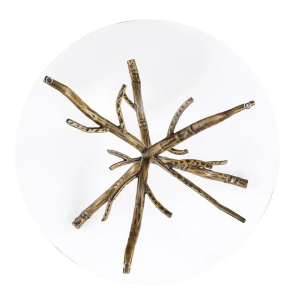 Sarna Glass Top Side Table by Furniture of America - Image 3