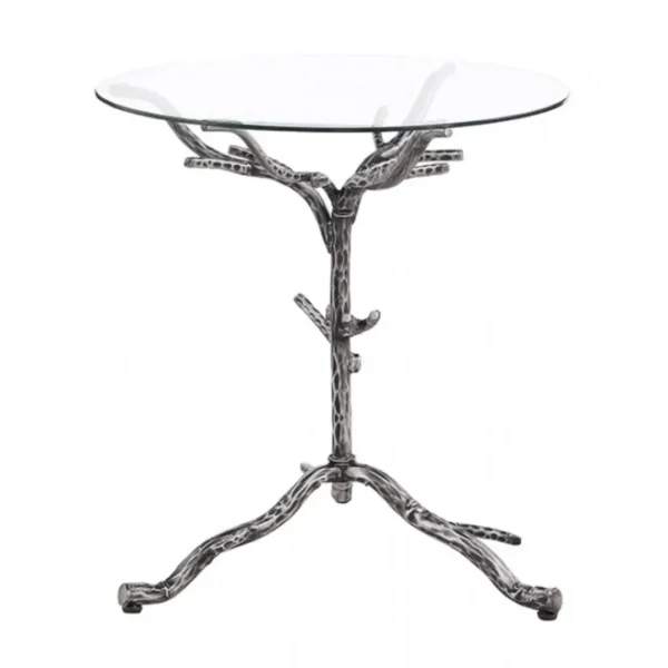 Sarna Glass Top Side Table by Furniture of America - Image 6