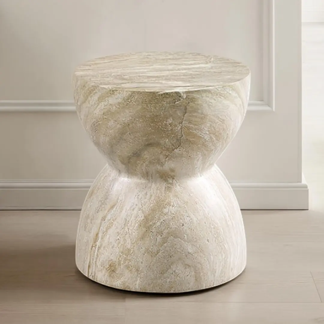 Serpe Beige Side Table by Furniture of America | U-Trade Furniture Serpe Beige Side Table by Furniture of America - Image 1
