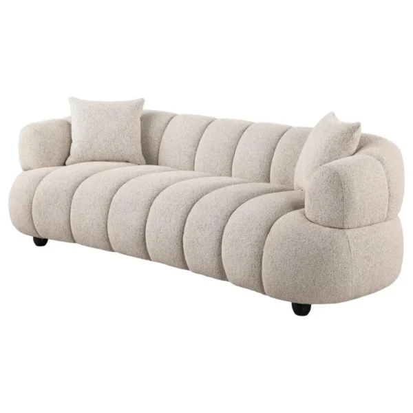 Whitney Channel Tufted Sofa Set Fabric by Coaster Furniture - Image 2