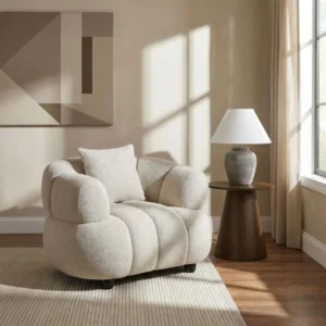 Whitney Channel Tufted Woven Fabric Chair by Coaster Furniture