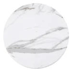 Arpino White Ceramic Side Table by Furniture of America - Image 2