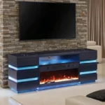 Terni TV Console with Fireplace by Furniture of America - Image 2