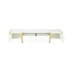 Larvik White TV Console by Furniture of America - Image 3