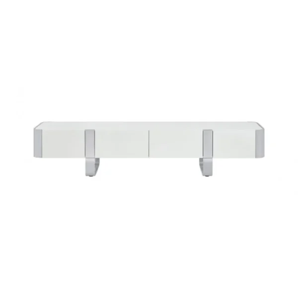 Larvik White TV Console by Furniture of America - Image 6