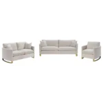 Corliss Upholstered Velvet Armchair with Gold Legs By Coaster Furniture - Image 6