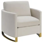 Corliss Upholstered Velvet Armchair with Gold Legs By Coaster Furniture - Image 2