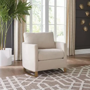 Corliss Upholstered Velvet Armchair with Gold Legs By Coaster Furniture