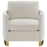 Corliss Upholstered Velvet Armchair with Gold Legs By Coaster Furniture - Image 3