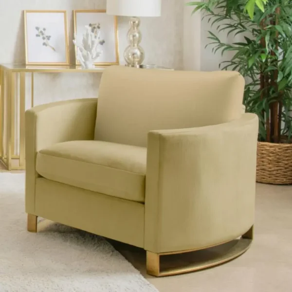 Corliss Upholstered Velvet Armchair with Gold Legs By Coaster Furniture - Image 9
