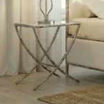 Vilna Metal Side Table by Furniture of America - Image 4