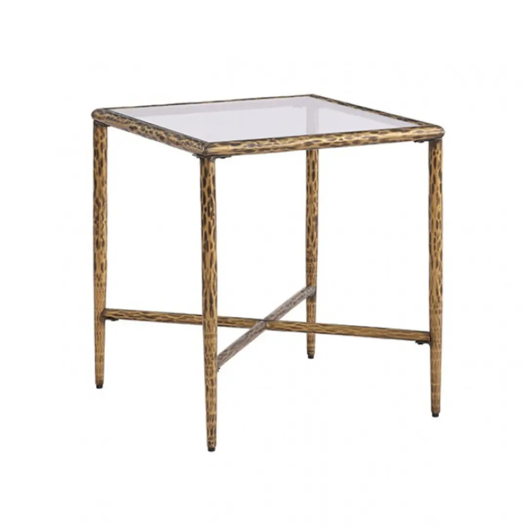 Selva Glass Side Table by Furniture of America | U-Trade Furniture Selva Glass Side Table by Furniture of America - Image 1