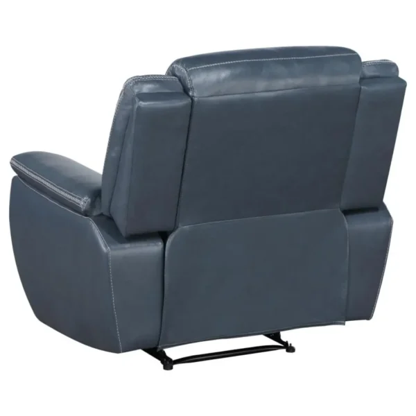 Sloane Upholstered Padded Arm Reclining Sofa Set Blue by Coaster Furniture - Image 19