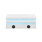 Maloy White Rectangular Coffee Table with Storage by Furniture of America - Image 3