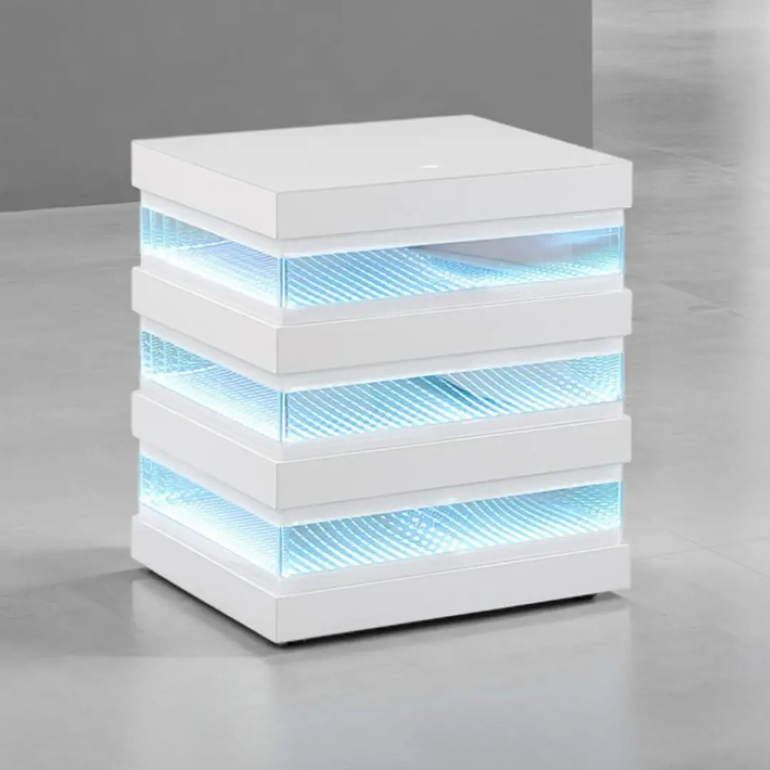 Maloy White End Table by Furniture of America | U-Trade Furniture Maloy White End Table by Furniture of America - Image 1