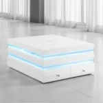 Maloy White Small Rectangular Coffee Table by Furniture of America