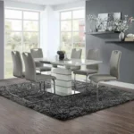 Glissand Modern Dining Table Set For 6 By Homelegance - Image 2