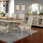Arcadia 8 Seat Dining Table Set by Furniture of America - Image 2
