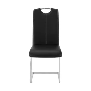 Glissand Leather Side Dining Chair Set Of 2 By Homelegance