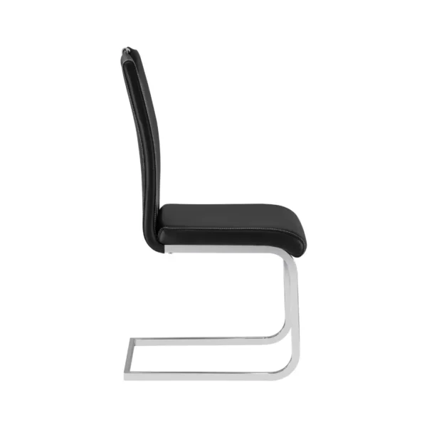 Glissand Leather Side Dining Chair Set Of 2 By Homelegance - Image 4